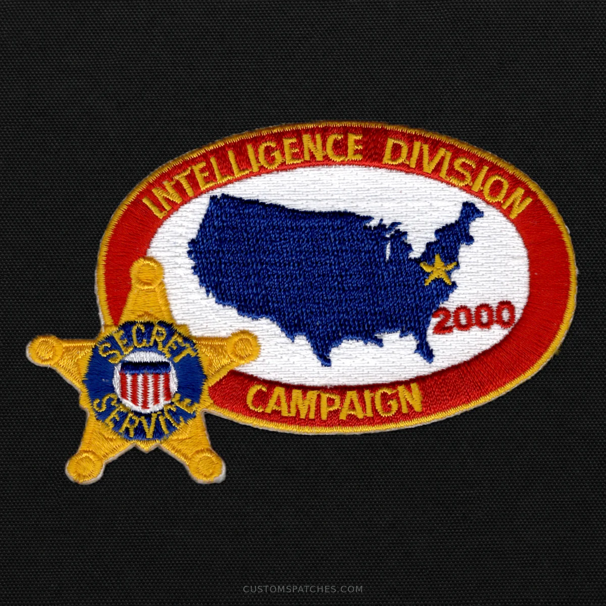 INTELLIGENCE DIVISION CAMPAIGN 2000 SECRET SERVICE – United States – Patch